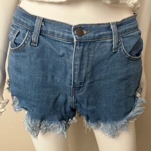 Frayed Jean shorts
